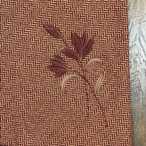 Lord & Taylor Wool Burgundy Herringbone Pencil Skirt - Picture 2 of 8